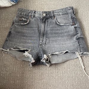 High rise Zara black Jean shorts